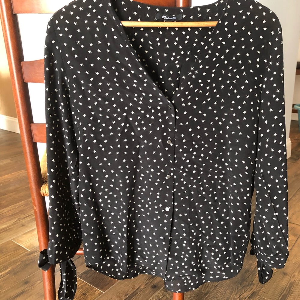 Silk button up shirt